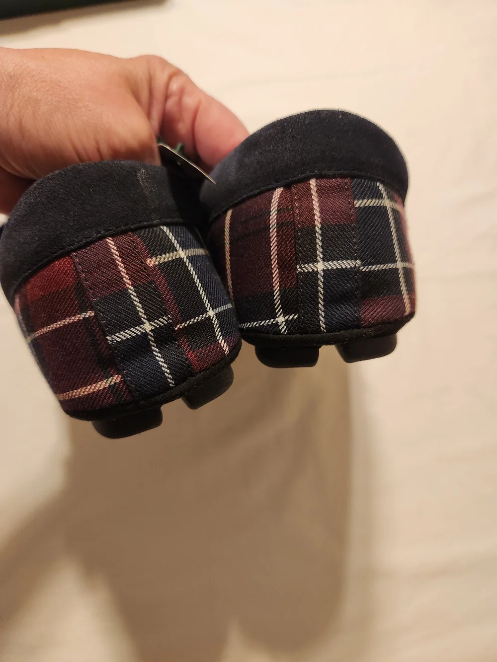 Barbour Monty Men’s Tartan Moccasin Slippers Size US 9 UK 8 NEW IN BOX